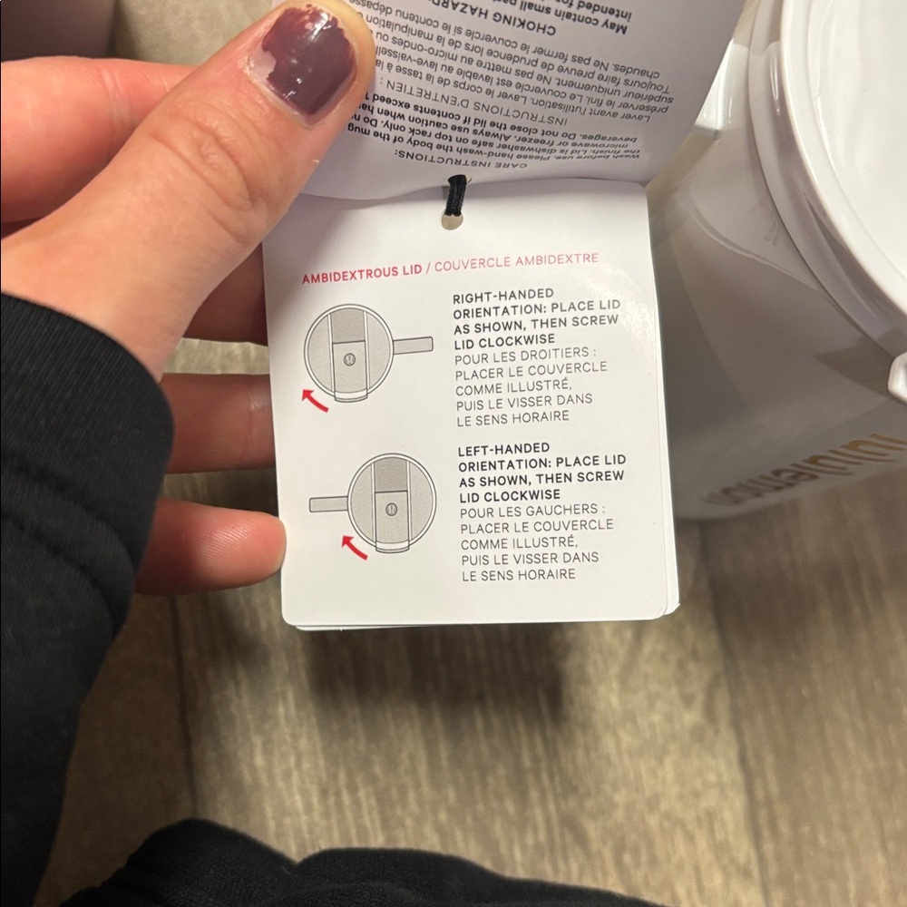 NWT Lululemon Insulated White Travel Mug 12oz - Picture 3 of 14